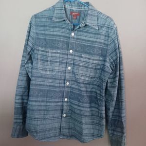 Men's Arizona Jeans Button Down Shirt Size M